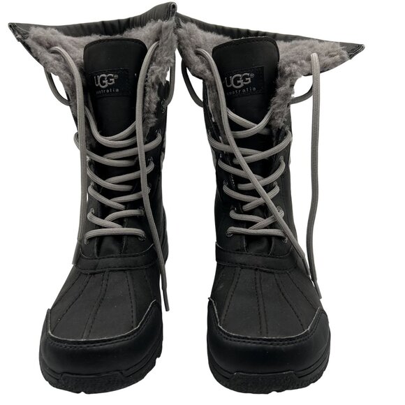 UGG Kids Butte II Back Gray Country Camo Boot Size 5 Waterproof Lace-Up Boots - Picture 5 of 14